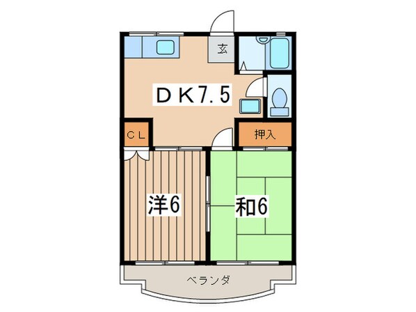 グリ－ンヒルユ－の物件間取画像